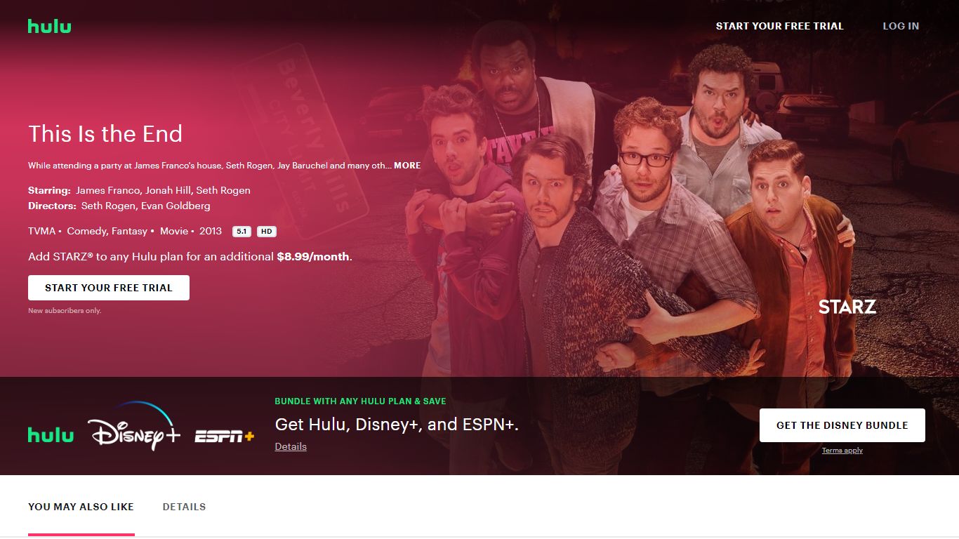 Watch This Is the End Streaming Online | Hulu (Free Trial)